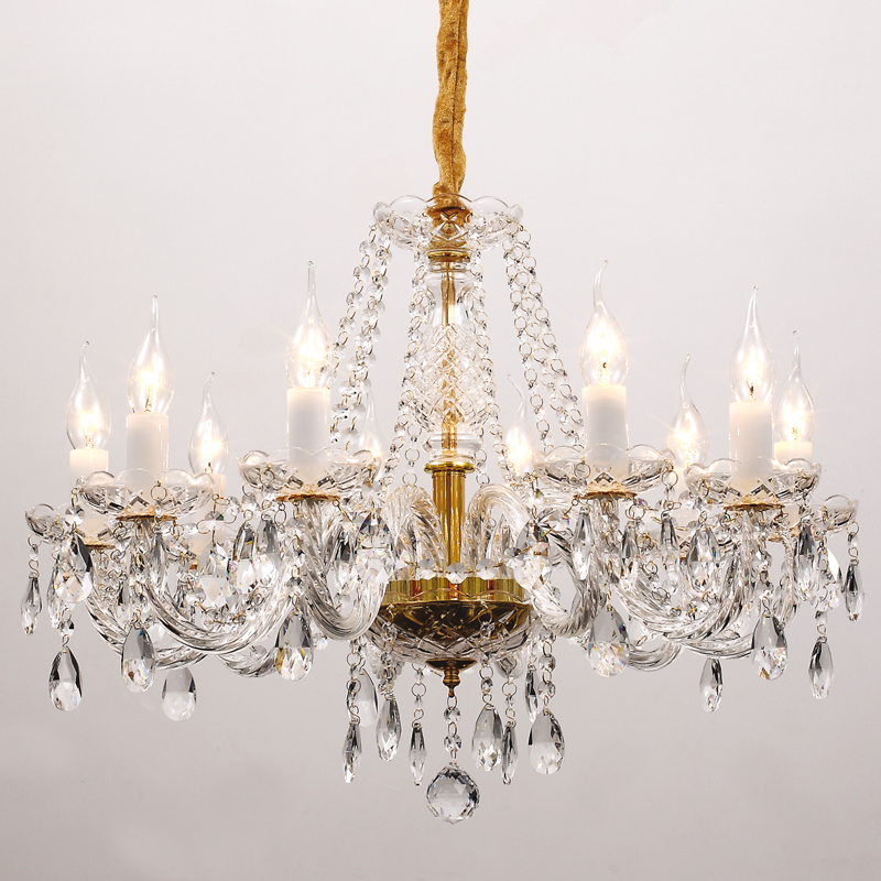 Люстра Megane Chandelier Прозрачный Глянцевое золото Люстра Megane Chandelier Прозрачный Глянцевое золото в Брянске | Loft Concept