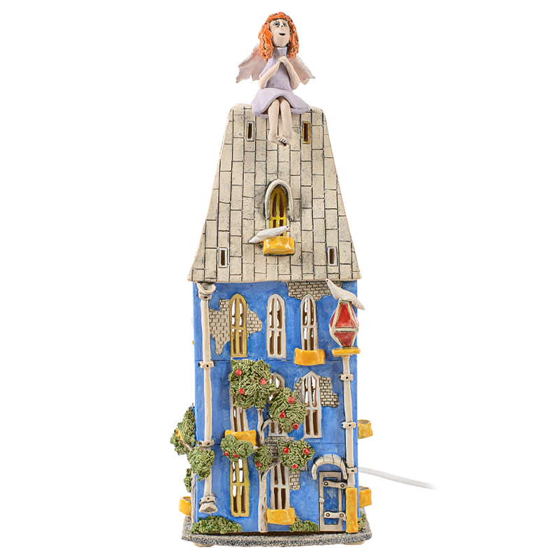 Ночник Домик Angel on The Roof Голубой Мульти Ночник Домик Angel on The Roof Голубой Мульти в Брянске | Loft Concept
