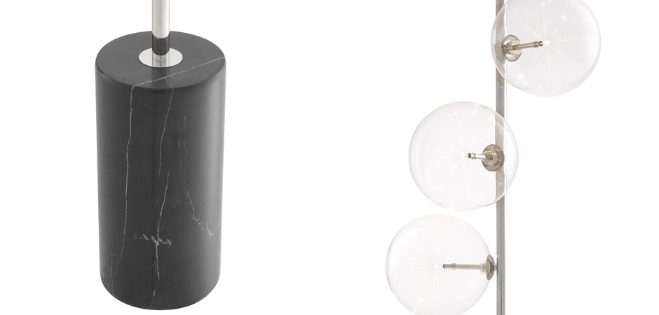 Торшер Eichholtz Floor Lamp Tempo Nickel Торшер Eichholtz Floor Lamp Tempo Nickel - Loft-Concept в Брянске