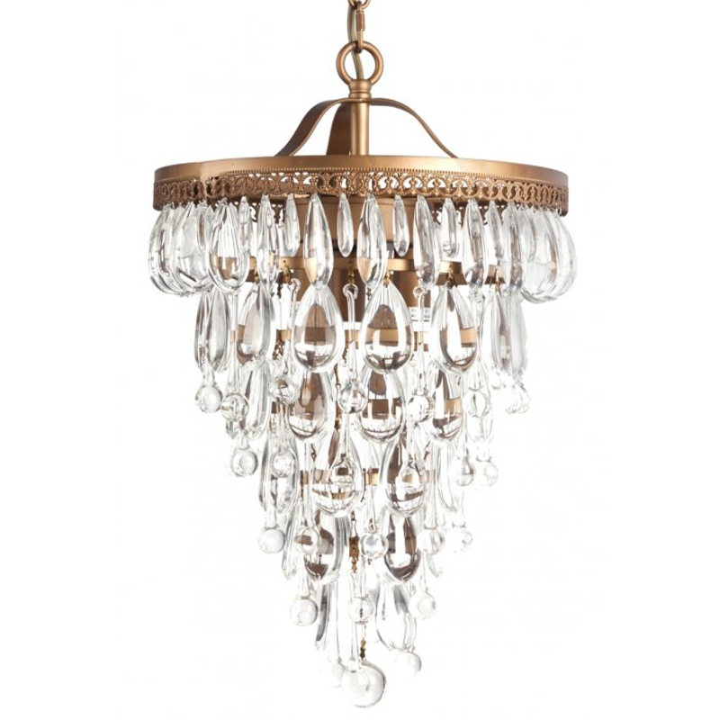 Люстра Clarissa Glass Drop Pendant 30 Бронза Люстра Clarissa Glass Drop Pendant 30 Бронза в Брянске | Loft Concept