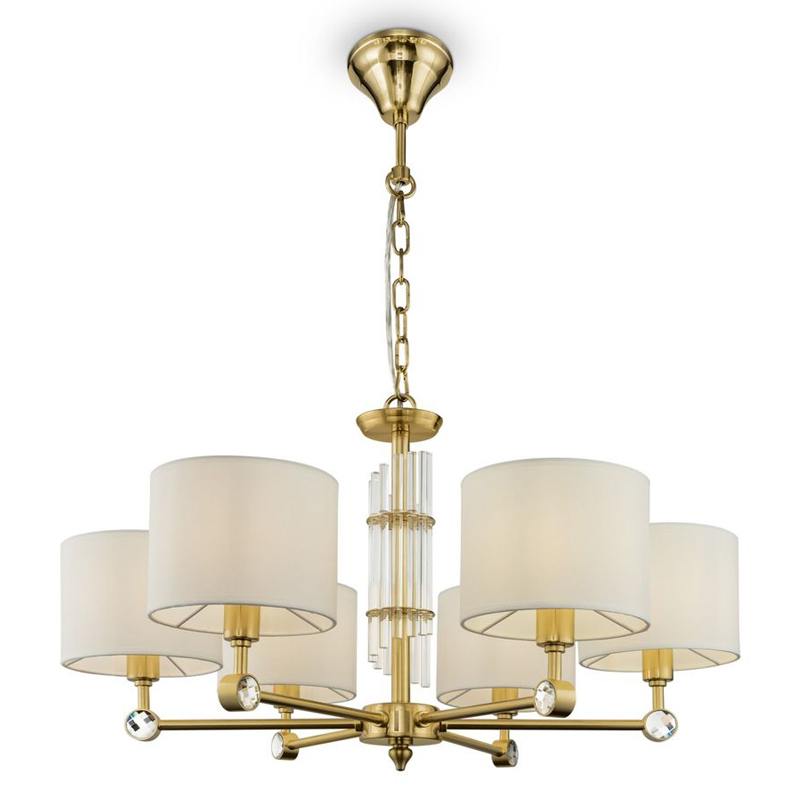 Люстра Aldrich light Chandelier Латунь Белый Люстра Aldrich light Chandelier Латунь Белый в Брянске | Loft Concept
