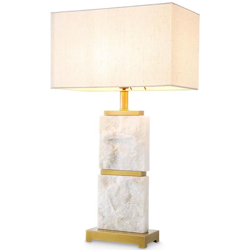 Настольная лампа Eichholtz Table Lamp Newton L Marble Кремовый Латунь Белый Мрамор Bianco Настольная лампа Eichholtz Table Lamp Newton L Marble Кремовый Латунь Белый Мрамор Bianco в Брянске | Loft Concept