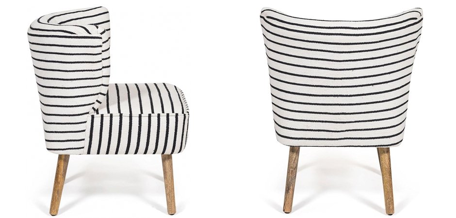 Кресло Black and White Stripes Кресло Black and White Stripes - Loft-Concept в Брянске