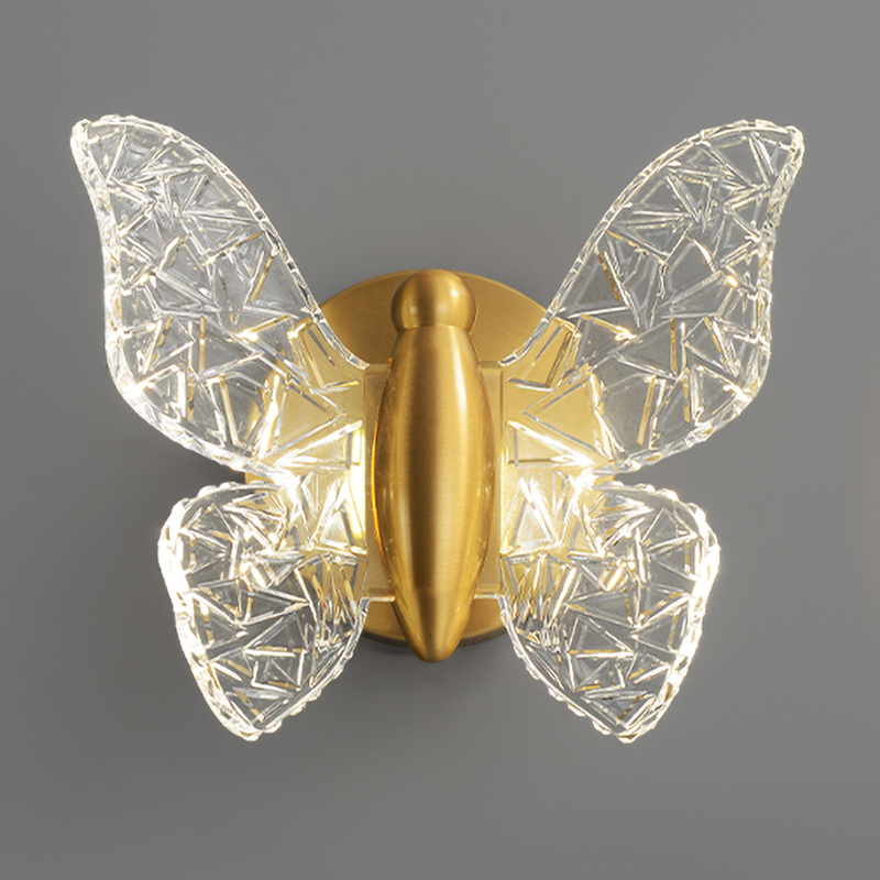 Бра Butterfly Wall Lamp Н Латунь Прозрачный Бра Butterfly Wall Lamp Н Латунь Прозрачный в Брянске | Loft Concept