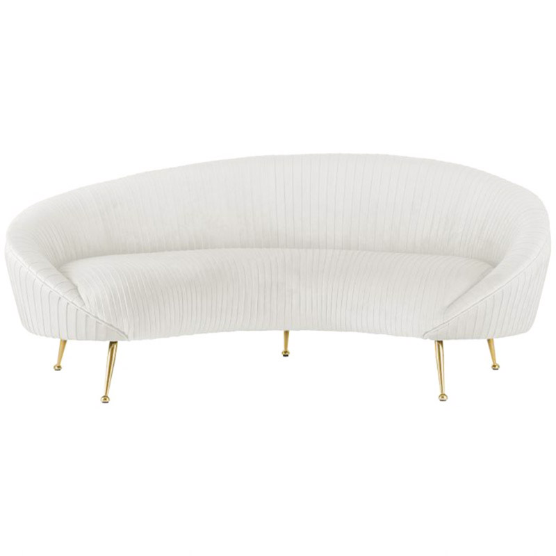Диван Pebernat Lounge Sofa white Золотой Белый Диван Pebernat Lounge Sofa white Золотой Белый в Брянске | Loft Concept