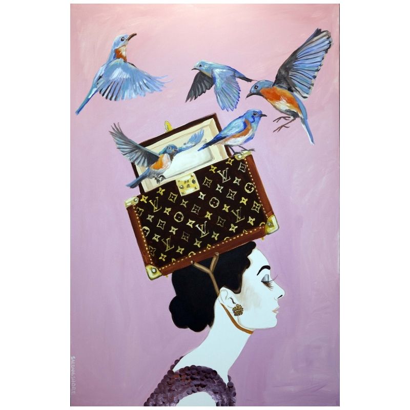 Картина Audrey with Box of Blue Birds Мульти Картина Audrey with Box of Blue Birds Мульти в Брянске | Loft Concept