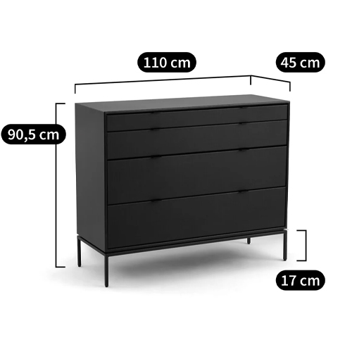 Комод из металла и кожи Guarin Chest of Drawers Комод из металла и кожи Guarin Chest of Drawers в Брянске