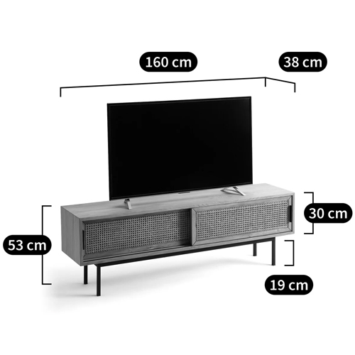 ТВ-тумба с плетеным декором Tate Wicker TV Stand ТВ-тумба с плетеным декором Tate Wicker TV Stand в Брянске