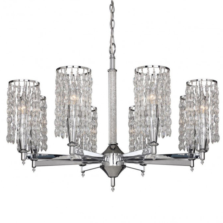 Люстра Messina Crystal Chandelier Прозрачный Хром Люстра Messina Crystal Chandelier Прозрачный Хром в Брянске | Loft Concept