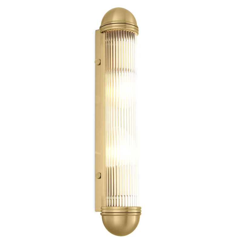 Бра Eichholtz Wall Lamp Auburn Brass Латунь Античная полированная Прозрачный Бра Eichholtz Wall Lamp Auburn Brass Латунь Античная полированная Прозрачный в Брянске | Loft Concept