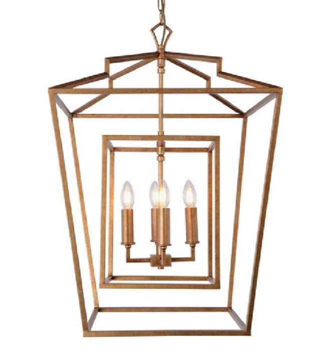 Подвесные светильники Darlana Lantern Chandelier Золотой Подвесные светильники Darlana Lantern Chandelier Золотой в Брянске | Loft Concept