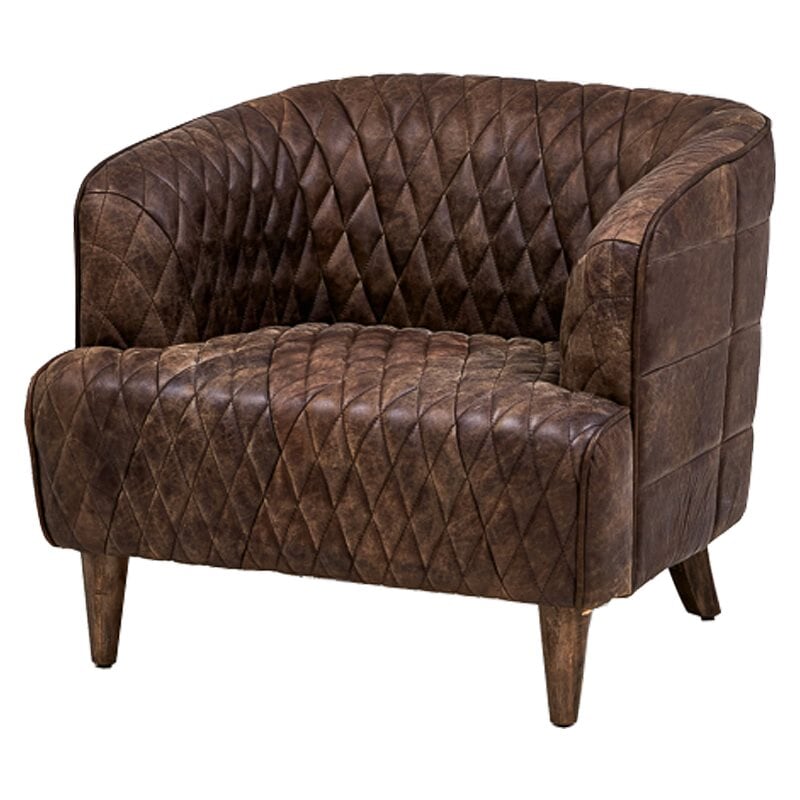 Philadelphia Armchair Кресло из Коричневой Винтажной Кожи Коричневый винтаж Philadelphia Armchair Кресло из Коричневой Винтажной Кожи Коричневый винтаж в Брянске | Loft Concept