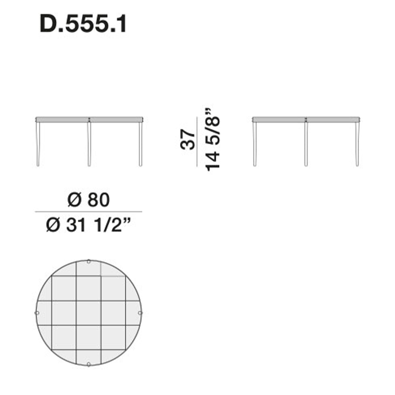 Дизайнерский круглый кофейный стол со стеклянной столешницей Gio Ponti D.555.1 Coffee Table Дизайнерский круглый кофейный стол со стеклянной столешницей Gio Ponti D.555.1 Coffee Table в Брянске