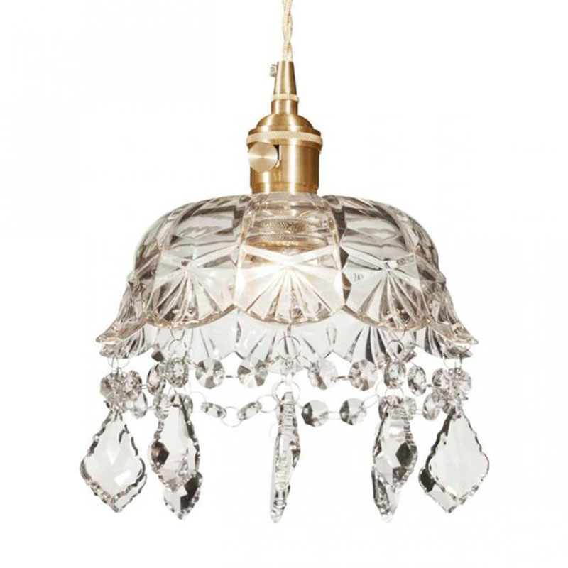 Подвесной светильник lee broom DECANTERLIGHT pendant VI Латунь Прозрачное Стекло в Брянске | Loft Concept 