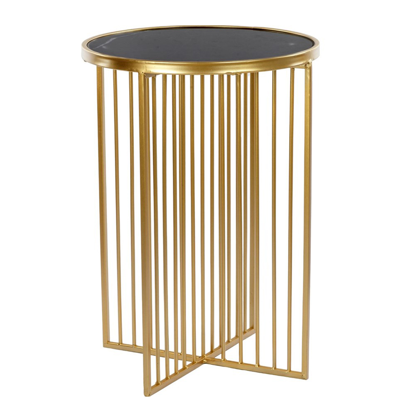 Приставной стол Side Table Marble crossed чёрный мрамор Черный Мрамор Nero Золотой Приставной стол Side Table Marble crossed чёрный мрамор Черный Мрамор Nero Золотой в Брянске | Loft Concept