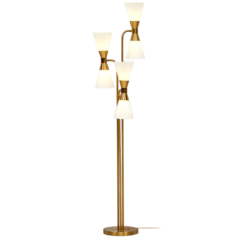 Торшер Fionn Floor lamp Белый Золотой Торшер Fionn Floor lamp Белый Золотой в Брянске | Loft Concept