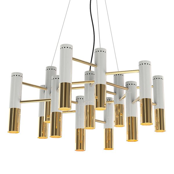 Люстра IKE Delightfull Gold & White Люстра IKE Delightfull Gold & White в Брянске | Loft Concept