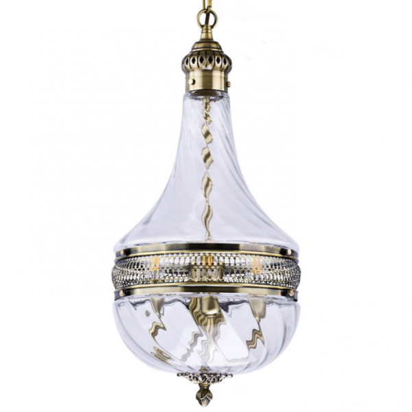 Люстра Capitol Hill Glass Pendant 30 Bronze Темная бронза винтаж Люстра Capitol Hill Glass Pendant 30 Bronze Темная бронза винтаж в Брянске | Loft Concept