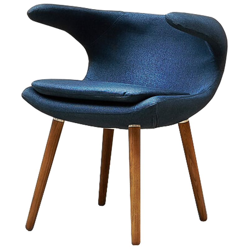 Стул Roidh Stool blue Синий Коричневый Стул Roidh Stool blue Синий Коричневый в Брянске | Loft Concept