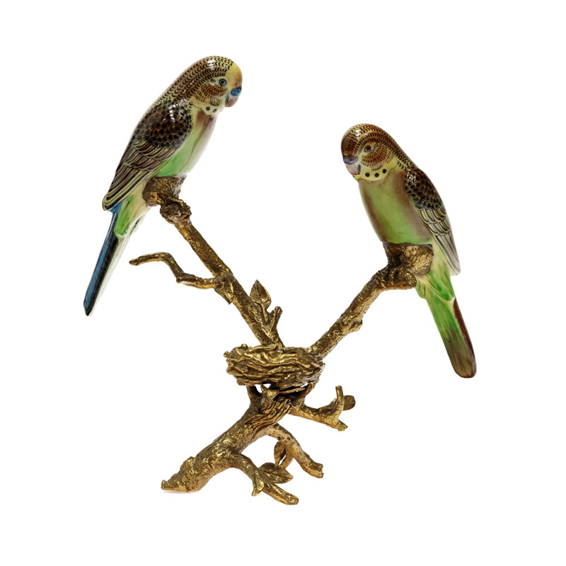 Статуэтка Duo of Parrots Мульти Статуэтка Duo of Parrots Мульти в Брянске | Loft Concept