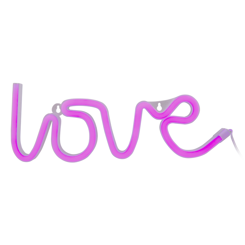 Неоновая лампа LOVE Розовый в Брянске | Loft Concept 