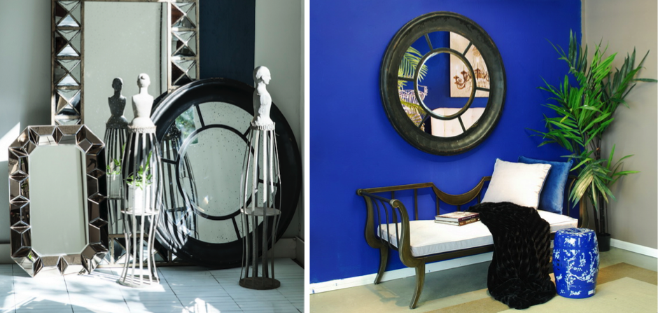 Зеркало настенное состаренное Black Round Window Зеркало настенное состаренное Black Round Window - Loft-Concept в Брянске