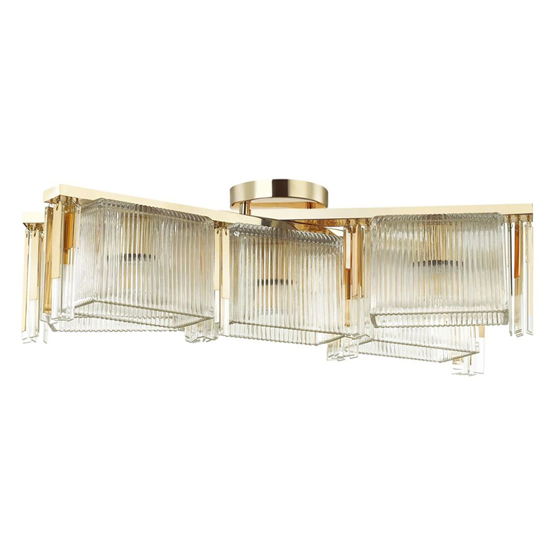 Люстра Madelen Gold Chandelier 5 Глянцевое золото Прозрачный (Transparent) Люстра Madelen Gold Chandelier 5 Глянцевое золото Прозрачный (Transparent) в Брянске | Loft Concept