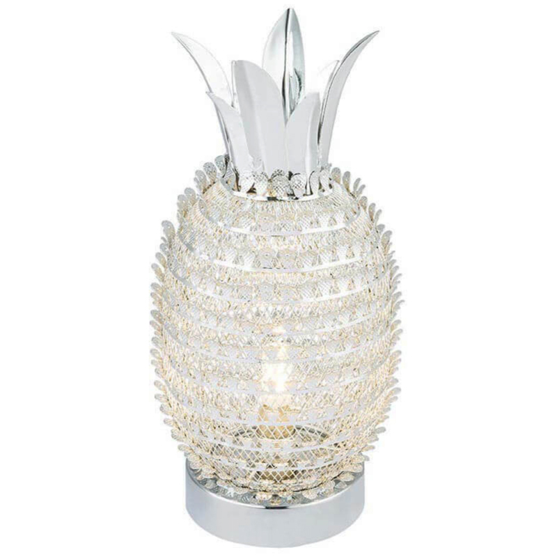 Настольная лампа Серебряный Ананас Pineapple Silver Серебряный Настольная лампа Серебряный Ананас Pineapple Silver Серебряный в Брянске | Loft Concept