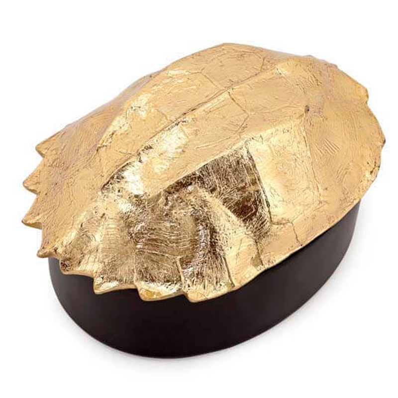 Шкатулка BOX TURTLE Черный Глянцевое золото Шкатулка BOX TURTLE Черный Глянцевое золото в Брянске | Loft Concept