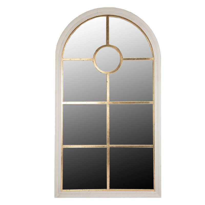 Зеркало Edern Mirror Window Белый Золотой Зеркало Edern Mirror Window Белый Золотой в Брянске | Loft Concept