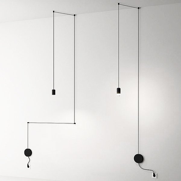 Vibia Wireflow Free-Form 0347 pendant lamp Черный Vibia Wireflow Free-Form 0347 pendant lamp Черный в Брянске | Loft Concept