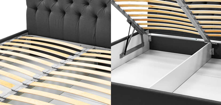 Кровать Gray Capitone Bed Кровать Gray Capitone Bed - Loft-Concept в Брянске