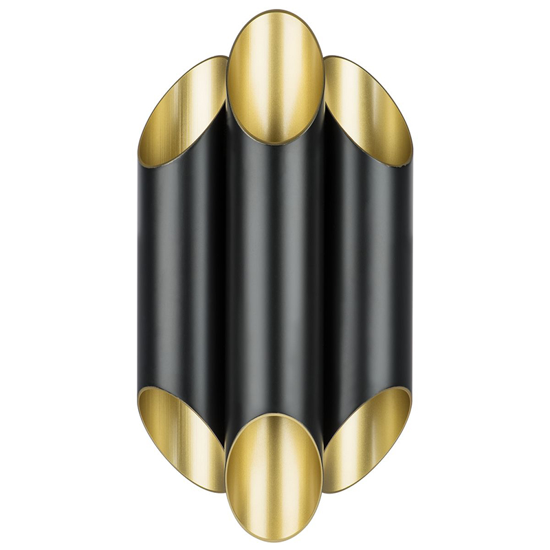 Бра Garbi Trio Black Pipe Organ Sconce Черный Золотой Бра Garbi Trio Black Pipe Organ Sconce Черный Золотой в Брянске | Loft Concept