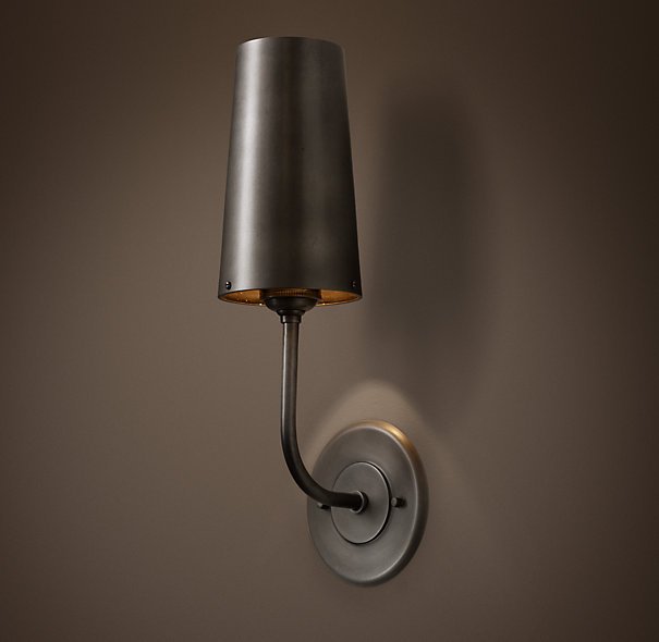 Бра RH Modern Taper Sconce with Metal Shade  в Брянске | Loft Concept 