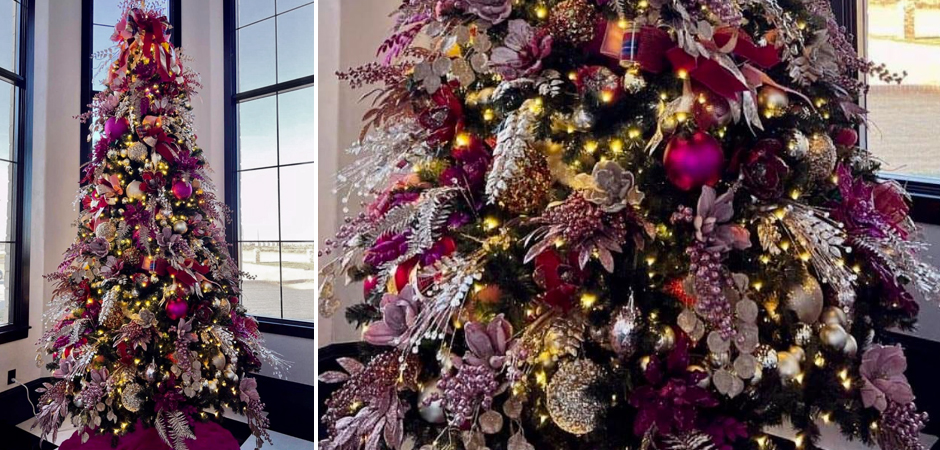 Дизайнерская Елка Премиум украшенная Лиловым Декором Christmas Tree Lilac Premium Дизайнерская Елка Премиум украшенная Лиловым Декором Christmas Tree Lilac Premium - Loft-Concept в Брянске