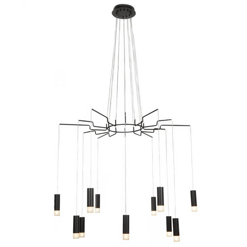 Wireflow LED Black Suspension lam 12 патронов Черный Wireflow LED Black Suspension lam 12 патронов Черный в Брянске | Loft Concept