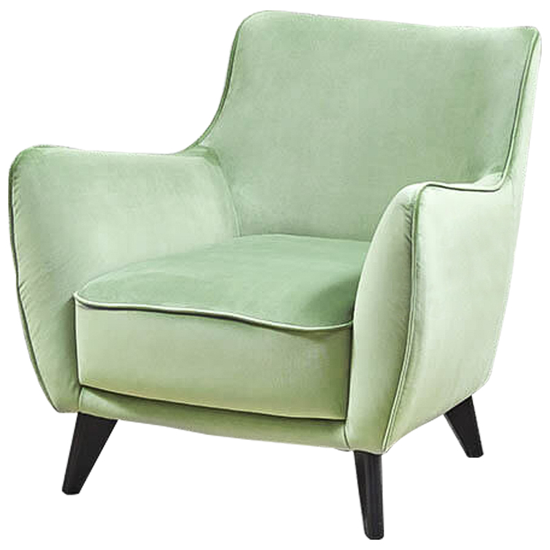 Кресло Mint Softness Chair Зеленый шалфей Черный Кресло Mint Softness Chair Зеленый шалфей Черный в Брянске | Loft Concept