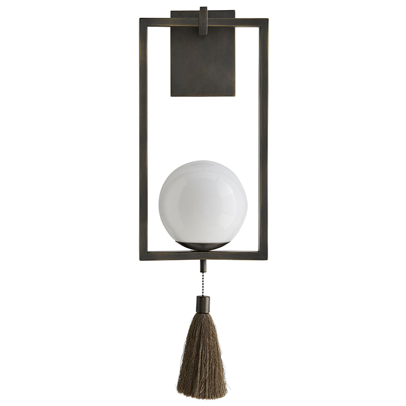 Бра Arteriors TRAPEZE SCONCE Белый Черный Бра Arteriors TRAPEZE SCONCE Белый Черный в Брянске | Loft Concept