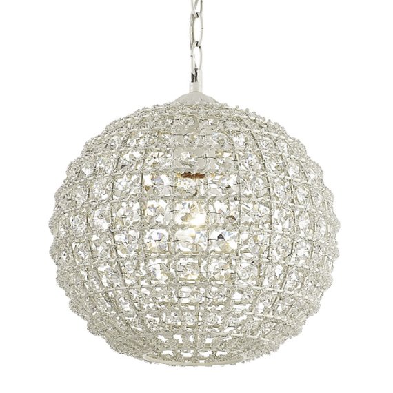 Люстра Casbah Crystal Pendant Globe Прозрачный Белый Люстра Casbah Crystal Pendant Globe Прозрачный Белый в Брянске | Loft Concept