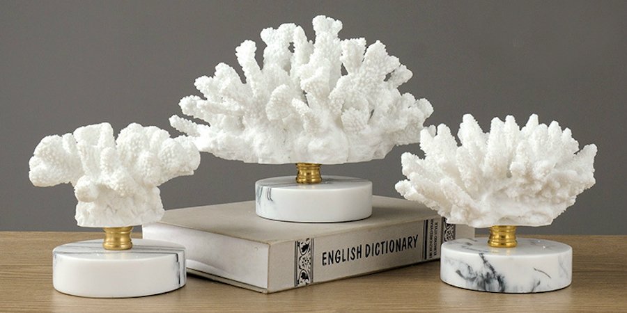 Белый коралл Cluster на подставке Белый коралл Cluster на подставке - Loft-Concept в Брянске