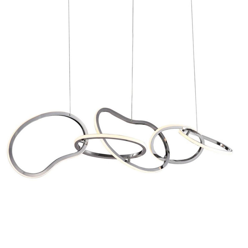 Unfolded Hanging RING Silver Хром в Брянске | Loft Concept 