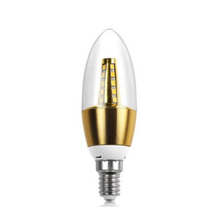 Прозрачная лампочка LED E14 с позолотой Глянцевое золото Прозрачная лампочка LED E14 с позолотой Глянцевое золото в Брянске | Loft Concept