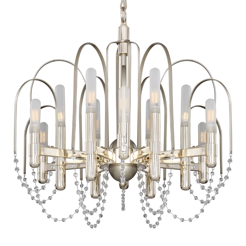Люстра Perrine Chandelier 61 Золотой Шампань Прозрачный Белый Люстра Perrine Chandelier 61 Золотой Шампань Прозрачный Белый в Брянске | Loft Concept