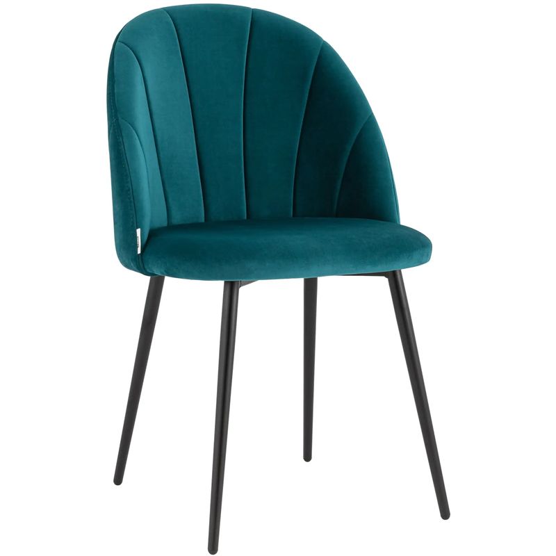 Стул Balsari S Chair Темно-Бирюзовый Велюр Бирюзовый Черный Стул Balsari S Chair Темно-Бирюзовый Велюр Бирюзовый Черный в Брянске | Loft Concept