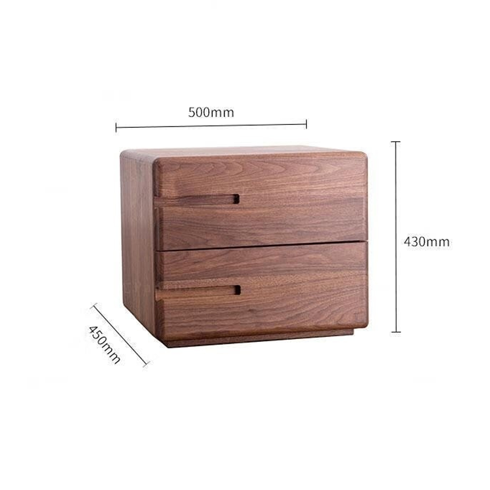 Прикроватный столик деревянный с 2-мя ящиками Moon Walnut Furniture Прикроватный столик деревянный с 2-мя ящиками Moon Walnut Furniture в Брянске