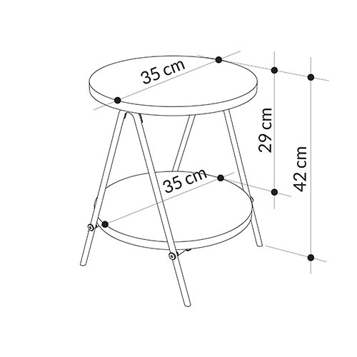 Стол приставной с 2-мя круглыми белыми столешницами ESSEL SIDE TABLE WHITE Стол приставной с 2-мя круглыми белыми столешницами ESSEL SIDE TABLE WHITE в Брянске
