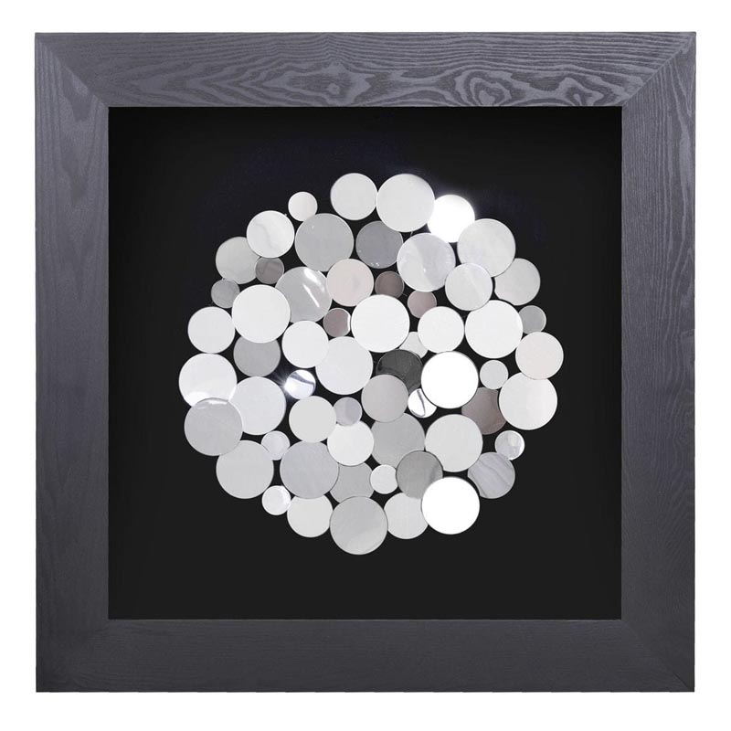 Панно Guinevere circle of coins Серебряный Черный Панно Guinevere circle of coins Серебряный Черный в Брянске | Loft Concept