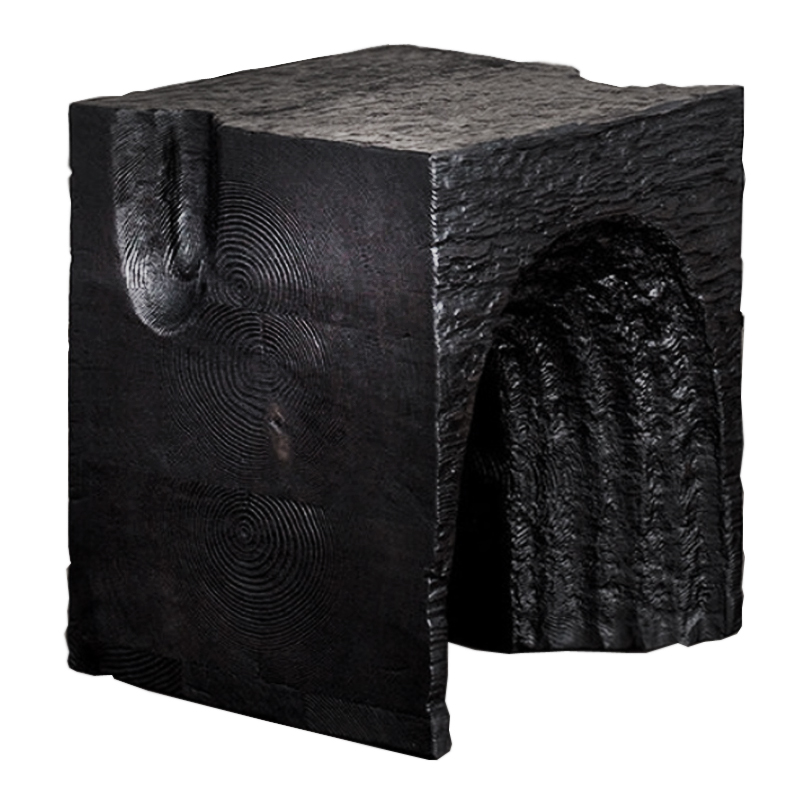 Приставной стол Kelly Wearstler Черный Echo Stool Черный Приставной стол Kelly Wearstler Черный Echo Stool Черный в Брянске | Loft Concept