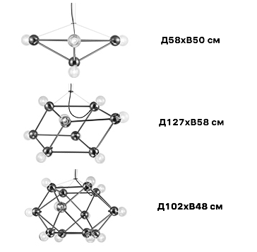 Люстра Molecule Gold Chandelier Люстра Molecule Gold Chandelier в Брянске