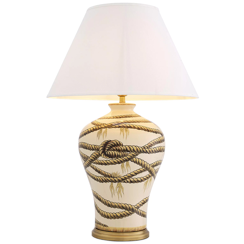 Настольная лампа Eichholtz Table Lamp Hernando Латунь Бежевый ivory ( слоновая кость ) Настольная лампа Eichholtz Table Lamp Hernando Латунь Бежевый ivory ( слоновая кость ) в Брянске | Loft Concept